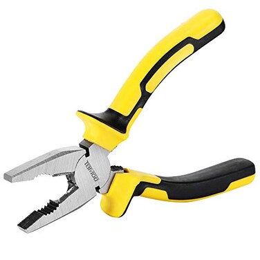DOWELL Linemans Pliers Combination Pliers with Cutter 6 Inch Heavy Duty Nickel Chromium Steel Construction And Professional Handle