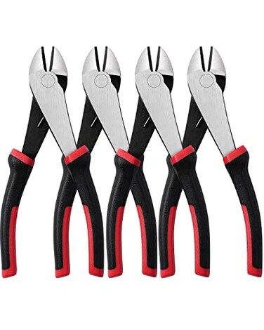 IGAN Wire Cutters Heavy Duty Pack of 4 7inch Side Cutters Dikes Ultra Tough and Durable Diagonal Cutters with Springloaded Ideal Cutting Pliers for Electricians and Homes