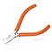 LEONTOOL Small Flush Cut Diagonal Cutters 38 Degree Angled Tip Diagonal Cutting Pliers 45Inch Spring Loaded Precision Side Cutter Diagonal Wire Cutter for Electronics Jewelry Making Model Craft