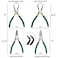 Covzoe 4 Pieces Snap Ring Pliers Set 7 Inch Heavy Duty Internal External Circlip Pliers Kit with Storage Case Straight Bent Jaw Lock Pliers for Ring Remover Retaining