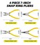 DIFFLIFE 7Inch Snap Ring Pliers Set Heavy Duty InternalExternal Circlip Pliers Kit with StraightBent Jaw CRV Steel for Ring Remover Retaining C Clip Pliers with Storage Bag 4piece