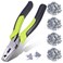KHEARPSL Hog Ring Pliers and 1200Pcs Wire Cage Clips Fencing Pliers JClips Chicken Dog Rabbit Cage Building Supplies Tools Wire Net Mesh Fastener