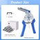 KHEARPSL Type M Hog Nail Ring Pliers Kit with 4200pcs M Hog Rings for Wire Cage Building Wire Net Panel Fence Fastening Pliers with 4200pcs Rings