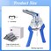 KHEARPSL Type M Hog Nail Ring Pliers Kit with 4200pcs M Hog Rings for Wire Cage Building Wire Net Panel Fence Fastening Pliers with 4200pcs Rings