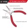 LEONTOOL 5Inch Circlip Pliers with Straight Jaw for Ring Remover and Hose Retaining