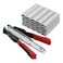 nomal Spring Loaded Hog Ring Pliers Kit with 2500pcs Hog Rings Automatic Fencing Manual Pliers Fastening Clamp Installation Equipment Tool for Chicken Rabbit Pet cage Seal Bag Car Cushion