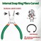 SPEEDWOX 5Inch Snap Ring Pliers Tip Diameter 006 Inch Internal Circlip Pliers Precision Circlip Retainer Ring Pliers Curved Jaws for Ring Remover Retaining