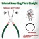 SPEEDWOX 7Inch Snap Ring Pliers Tip Diameter 007 Inch Internal Circlip Pliers Kit Heavy Duty Precision Retaining Ring Pliers Straight Jaws for Ring Remover Retaining