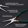 SPEEDWOX 9Inch Snap Ring Pliers Internal Circlip Pliers Kit Tip Diameter 009 Inch Precision Retaining Ring Pliers Straight Jaws for Ring Remover Retaining