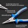 SPEEDWOX Circlip Pliers External Snap Ring Pliers with Straight Jaw 7 Inches Retaining Ring Plier Precision C Clip Pliers Tip Diameter 007 Fixed Tip Comfort TPR Handles