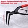 SPEEDWOX Master Cylinder Snap Ring Pliers 90 Degree Bent Nose Pliers Internal Ring Remover for Motorcycles Trucks Cars