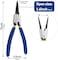 WISEPRO 7 External Snap Ring Pliers Heavy Duty Circlip Pliers with Straight Jaw for Retaining Ring Removal and Installation Professional CClip Assembly Tool with CrV Steel