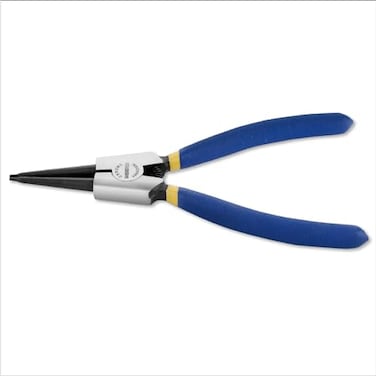 WISEPRO 7 External Snap Ring Pliers Heavy Duty Circlip Pliers with Straight Jaw for Retaining Ring Removal and Installation Professional CClip Assembly Tool with CrV Steel