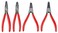 CRAFTSMAN Snap Ring Plier Set 4Pack 7 inch Straight and Curved Pliers Stainless Steel CMMT98339