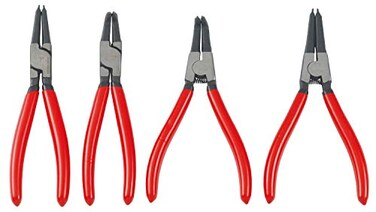 CRAFTSMAN Snap Ring Plier Set 4Pack 7 inch Straight and Curved Pliers Stainless Steel CMMT98339