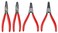CRAFTSMAN Snap Ring Plier Set 4Pack 7 inch Straight and Curved Pliers Stainless Steel CMMT98339