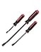 ROTATION Pry Bar Set Strike Cap Handle Angled Tip Rust proof finish Machanic Tools for prying scraping lifting pulling 3pcs Hand Tools Set