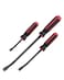 ROTATION Pry Bar Set Strike Cap Handle Angled Tip Rust proof finish Machanic Tools for prying scraping lifting pulling 3pcs Hand Tools Set
