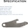 Hamans Mini Pry Bar Multi Tool Titanium Pry Bar with Bottle Opener Screwdriver Function Grey