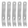 RONRONS 5 Pack Mini Stainless Steel Pocket Pry Bar Crowbar Multifunction EDC Tool Survival Opener