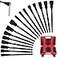 SEDY Nut Driver Impact Bit Set 31Piece Magnetic Socket Impact Drill Bit Tool Sets Extra Long Hex Nut Setter Driver Holder Metric SAE Screwdriver Bits 14 Drive Shank Adapter Extension