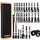 MULWARK MulWark 29 Piece Magnetic Nut Driver Set Impact drill socket adapter SAE and Metric Nut Driver Set Includes Magnetic Bit Holder Quick Release Extension with Storage Bag Christmas Gift
