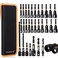 MULWARK MulWark 29 Piece Magnetic Nut Driver Set Impact drill socket adapter SAE and Metric Nut Driver Set Includes Magnetic Bit Holder Quick Release Extension with Storage Bag Christmas Gift
