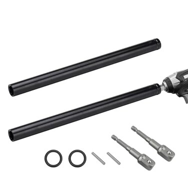 Betinyar 2pcs Nut Driver Set Nut Driver Sets for Impact Drill 12 Length Hex Hollow Shaft Nut Driver Sets Impact Driver Socket Set Hollow Nut Driver Set 12in