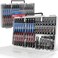 SEDY 41Piece Premium 14 Drive Magnetic Impact Nut Driver Set Metric SAE Standard Deep with Socket Adapters 2in1 Ratchet Wrench Wing Nut Driver Universal Sockets Quick Release Bit Holder