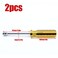 Auvotuis 2Pcs 7mm Socket Wrench Screwdriver Hexagon Nut Driver with Steel Cushion Grip for Easy HandMaking and Repair Projects