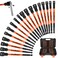 HORUSDY 18Pcs Nut Driver Set SAE and Metric Impact Magnetic Nut Driver for impact drill 6 Inch Extra Long Nut Drivers CrV Steel 14 Hex Shank Quick Change with Storage Case