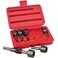 KAIFNT K452 Magnetic Power Nut Driver Bit Set with Socket Adapter and Extension QuickChange 14Inch Hex Shank Metric 7Piece