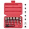 KAIFNT K452 Magnetic Power Nut Driver Bit Set with Socket Adapter and Extension QuickChange 14Inch Hex Shank Metric 7Piece