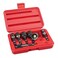 KAIFNT K452 Magnetic Power Nut Driver Bit Set with Socket Adapter and Extension QuickChange 14Inch Hex Shank Metric 7Piece