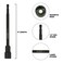 Sabre Tools 13mm Impact Magnetic Nut Driver 6 Inch Length 14 Inch Hex Shank Magnetic Socket Tip 13mm Metric
