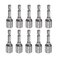 SeonFook 10Pcs Magnetic QuickChange Nut Driver Bit 10mm Power Nut Setter Drill Bits 14 Hex Shank Impact Nut Setter Socket Driver Drill Bit Set for Hand Drill Electric Screwdriver 189 Length