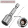 SeonFook 10Pcs Magnetic QuickChange Nut Driver Bit 10mm Power Nut Setter Drill Bits 14 Hex Shank Impact Nut Setter Socket Driver Drill Bit Set for Hand Drill Electric Screwdriver 189 Length