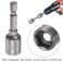 SeonFook 10Pcs Magnetic QuickChange Nut Driver Bit 10mm Power Nut Setter Drill Bits 14 Hex Shank Impact Nut Setter Socket Driver Drill Bit Set for Hand Drill Electric Screwdriver 189 Length