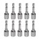 SeonFook 10Pcs Magnetic QuickChange Nut Driver Bit 10mm Power Nut Setter Drill Bits 14 Hex Shank Impact Nut Setter Socket Driver Drill Bit Set for Hand Drill Electric Screwdriver 189 Length