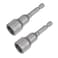uxcell 14mm Magnetic Hex Socket 65mm256 14 Hex Shank Magnetic Power Nut Driver Set CRV QuickRelease Extensions for Impact Drill Nut Setters Socket Wrench Screw 2 Pcs