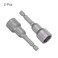 uxcell 14mm Magnetic Hex Socket 65mm256 14 Hex Shank Magnetic Power Nut Driver Set CRV QuickRelease Extensions for Impact Drill Nut Setters Socket Wrench Screw 2 Pcs