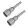 uxcell 14mm Magnetic Hex Socket 65mm256 14 Hex Shank Magnetic Power Nut Driver Set CRV QuickRelease Extensions for Impact Drill Nut Setters Socket Wrench Screw 2 Pcs