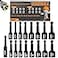 LOZAGU 17PCS Magnetic Nut Driver Set SAE and Metric Premium Impact Power Hex Nut Driver Drill Bit Master Kit 14 Inch Hex Shank CrV Steel 17PCS Magnetic Nut Driver Short