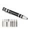 SWATOM 8 in 1 Mini Screwdriver Set Small Screwdrivers Pen Magnetic Repair Tools EDC Compact Precision Gadgets for Computer Eyeglasses Daily Home Improvement Use Black