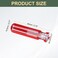 HARFINGTON 4pcs PreDrilled Blank Screwdriver Tool Handles 53mm Hole 80mm Length PVC Plastic Replacement Grips Clear Red
