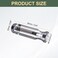 HARFINGTON 4pcs PreDrilled Blank Screwdriver Tool Handles 53mm Hole 90mm Length PVC Plastic Replacement Grips Clear Black