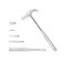 LANDIBO 6in1 MultiPurpose Hammer Screwdriver Tool with NonSlip Handle SlottedFlat Head Phillips Screwdriver Mini Hammer for Opening Walnut Home Watchmaker Repair Tools argent
