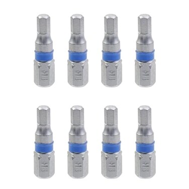 Rannb Drill Nut Driver Set Magnetic 09825mm Long 14 Hex Shank H4 Security Screwdriver Bits S2 Alloy Steel 8pcs
