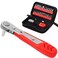 STREBITO Right Angle Screwdriver Set Low Profile 26 Piece Small Ratchet Stubby 90 Degree Ratcheting Screwdriver Mini 14 Bit EDC Tool for Tight Spaces Bike