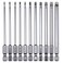 WONAIER 11Pcs Security Torx Bits Set S2 Aolly Steel Magnetic Screwdriver Bit Set 4inch 14 Hex Shank Impact Driver Drill Bits Sets T6T40